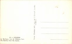 CPA Lourdes the Basilica Seen of the Castle Fort