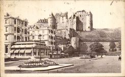 CPA Dieppe el hotel de Regina y el castillo