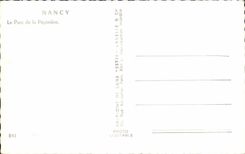 CPA Nancy Le Parc de la Pepiniere