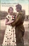 CPA Femme Militaria 