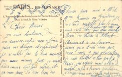 CPA Paris While Strolling the Avenue of the Wood of Boulogne seen of Arc de Triomphe