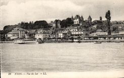 CPA Nyon Vue du Lac Bateau
