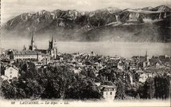 CPA Lausanne Les Alpes 