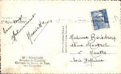 CPA Toulouse Arcades Du Capitole Clochers De Sernin Du Taur Des Cordeliers