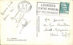 CPA Lourdes the Basilica Seen Of the castle Fort