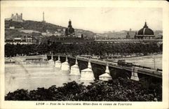 CPA Lyon Bridge Of Guillotiere Hotel God And slope De Fourviere