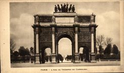 CPA Paris Arc de Triomphe Of the Carousel