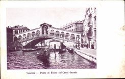 CPA Venezia Big shot di Rialto sul Cannal Large