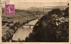 CPA the Basque Country Cambo Les Bains has Horse on Nive Bottom and it high Cambo