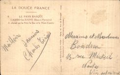 CPA the Basque Country Cambo Les Bains has Horse on Nive Bottom and it high Cambo