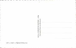 CPA Lille the Church St Maurice