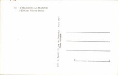 CPA Chalons Sur Marne L'Eglise Notre Dame