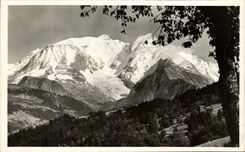 CPA the Mont Blanc Seen of the road St Gervais Megeve