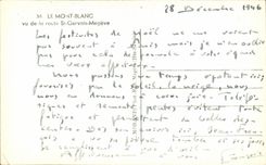 CPA the Mont Blanc Seen of the road St Gervais Megeve