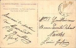 CPA Castle of Loaches the Gate of Cordeliers feudal Tower of 15th