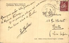 Ataque frontal de CPA del romance de I Eglise de Foussais