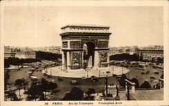 CPA Paris Arc de Triomphe