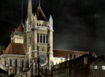 CPSM Geneva the Cathedral Of Illuminee Saint Pierre