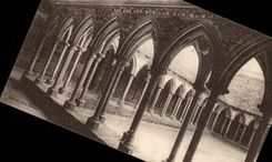 CPA Mont Saint Michel the cloister