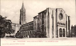 CPA Toulouse Basilique Saint Sernin Vue Generale Nord