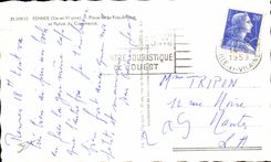 CPSM Rennes Place de la Republique et Palais du Cormerce