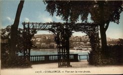 CPA Coblentz Seen on the Right Bank Boat