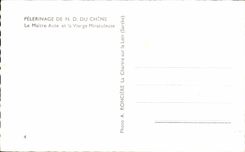 CPA Pilgrimage Of ND Of the Oak the Aute Master and the Miraculous Virgin