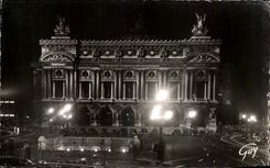 CPSM Paris And Its Wonders the theater I' Opera considering the night