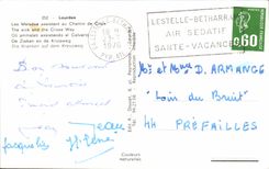 MODERN CARD Lourdes Patients Attending the Way of Cross