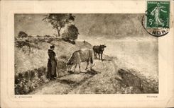 CPA Strecker Paturage Vaches