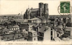 CPA Rheims Panorame taken of Saint Jacques