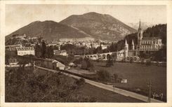 CPA Lourdes the Basilica And the Peak Of Jer