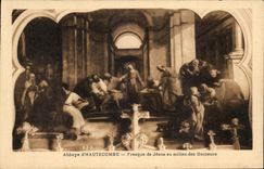 CPA Abbey of Hautecombe Fresco Of Jesus In the middle of the Doctors