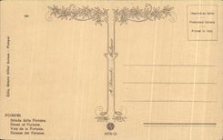 Calle de Fortuna del della de CPA Pompeya Strada de la fortuna