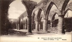 CPA Top of Saint Mathieu Ruins Of the Abbey