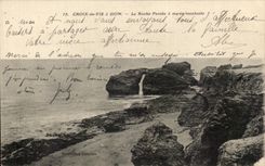 CPA Croix de Vie Sion la roca agujereada tiene Maree de levantamiento