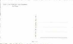 CPA Auvergne Lake Chambon the Beach