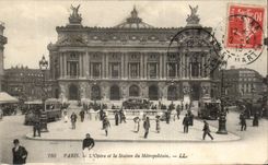 CPA Paris Opera and the Station of Metroplitain