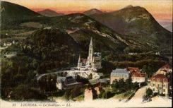 CPA Lourdes the Basilica