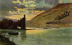 CPA Der Maufeturm und Ehrenfels Ruin