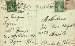 CPA Lyon the bridge and Gailleton Quay