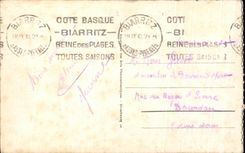 CPA Bizrritz Le Rocher de la Vierge et Passerelle