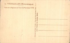 CPA Versailles Pittoresque Counts of the signature of the Draft of Versailles 1919