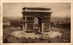 CPA Paris Arc de TRiomphe 