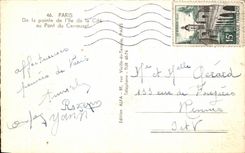 CPA Paris Of the Point it of the ISCED to the Bridge of the Carousel