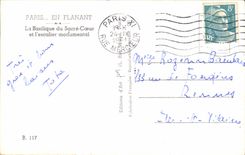 CPA Paris While Strolling the Basilica of the Sacring Heart and the Monumental staircase Montmartre