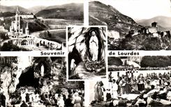 CPA Souvenir of Lourdes