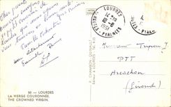 CPA Lourdes the Couronnee Virgin