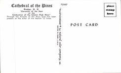 CPA Cathedral of the Dines Rindge Elevation of the Host at the Celebration of the Solemn High Mass