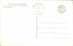 CPA Chamonix Mont Blanc Telepherique du Brevent et le Mont Blanc